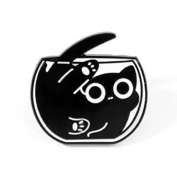 Cute Black Cat Pins