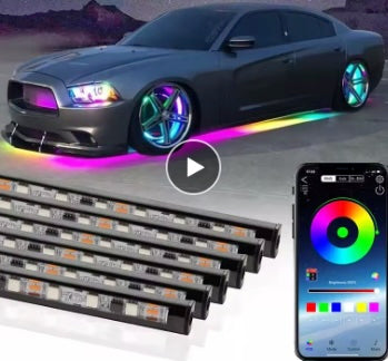 Swanky Car Flexible Underglow Strip Light LED Underbody Remote APP Control RGB Neon Lights