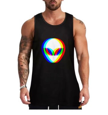 Men's Trippy Alien Tank Top