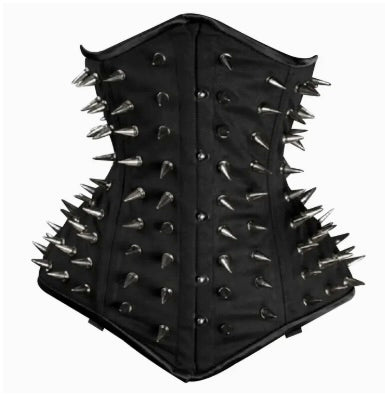 Goth Spiked Lace Up Corset