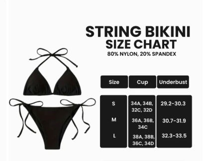 Witch String Bikini 2 Piece Set
