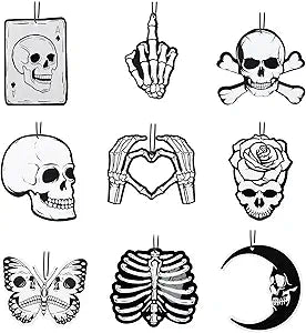 9 Pcs Skeleton Car Air Fresheners