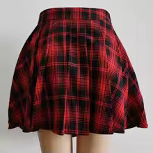Wicked Punk Plaid Punk Style Mini Skirt
