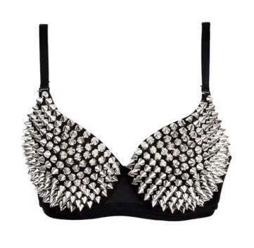 Women's Spiked Punk Push Up Bra