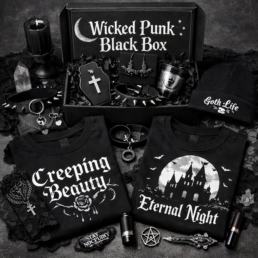 WICKED PUNK'S BLACK BOX MONTHLY SUBSCRIPTION BOX