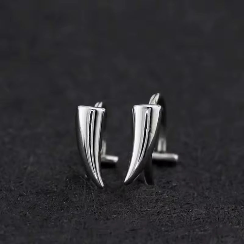 Wicked Punk Vampire Fangs 2 Piece Lip Ring Set