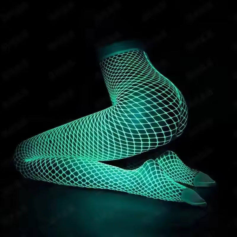 Glow in the Dark Fishnet Stockings