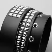 Wicked Punk Punk Rock Faux Leather Belt