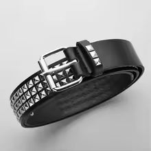 Wicked Punk Punk Rock Faux Leather Belt