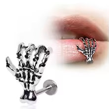 Skull Lip Ring Jewelry